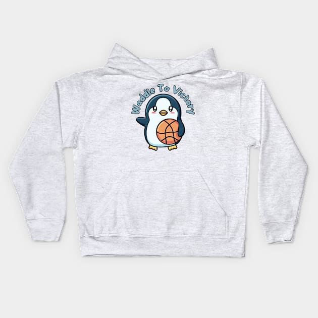 Waddle to victory Kids Hoodie by Japanese Fever